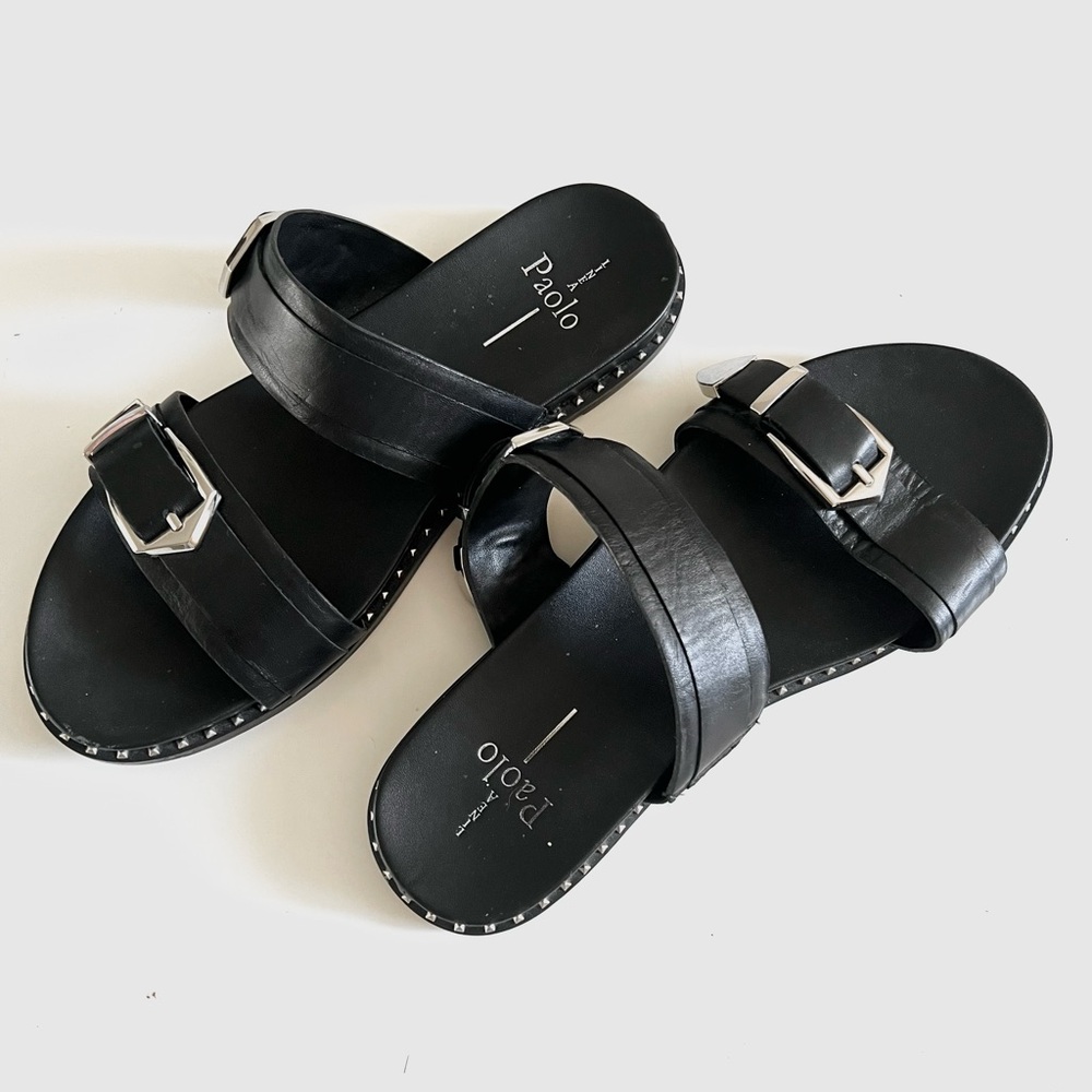 Linea Paolo Leather Slides